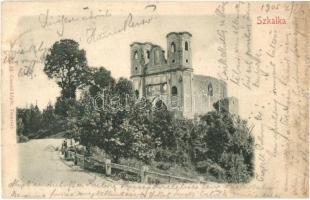 Vágsziklás, Skalka nad Váhom; Szkalka vár. Gansel Lipót / castle (EK)