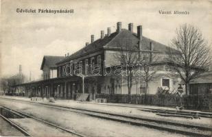 Párkánynána, Párkány-Nána, Stúrovó; Vasútállomás, pályaudvar / railway station (EK)