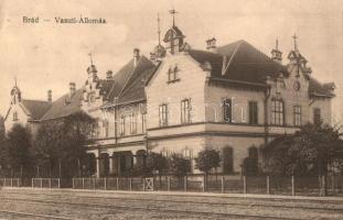 Brád, Brad; Vasútállomás, Gedő Manó fényképész felvétele / railway station