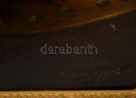 Olvashatatlan jelzéssel: Virágcsendélet. Olaj, karton, sérült, keretben, 60×50 cm