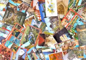 Kb. 406 db MODERN üdvözlőlap / Cca. 406 modern greeting cards