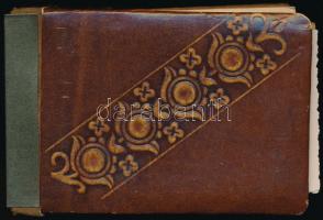 cca 1940-1944 35 db II. világháborús katonai fotó, magyar katonákkal, városképekkel, kisméretű album...