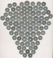 Franciaország 1923-1939. 5c Cu-Ni (47x) + 1928-1939. 10c Cu-Ni (31x) T:2,2-
France 1923-1939. 5 Cen...