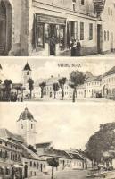 Vitis, Strassenbild, Kirche, Alois Fiegl&#039;s Geschäft. Verlag A. Fiegl / street view with churches and shop (fl)