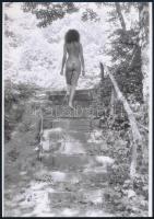 cca 1978 Álomszép valóság, 3 db szolidan erotikus fotó, vintage negatívokról készült mai nagyítások,...