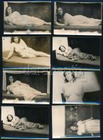 8 db finoman erotikus fotó, 6,5x9,5 cm