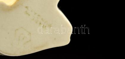 Drasche bagoly, kézzel festett, jelzett, hibátlan, m:9 cm