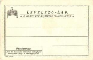 4 db RÉGI Habsburg uralkodói motívumlap; IV. Károly, Ferenc József / 4 pre-1945 royalty motive cards...