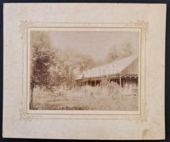 cca 1890 Marosvásárhely, "Otthon villa", Weinrich Samu fényképész műterméből, hátoldalán j...