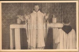 Bruges, Abbaye de Saint André, La messe basse / St. Andrew's Abbey, low mass - postcard booklet...