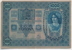 1902. 1000K (3x) mindhárom felülbélyegzés nélkül T:III,III-