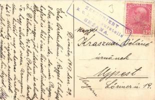 Divaca, Divacca, Küstenland; Bahnhof / railway station 'K.u.K. Zensurstelle Sezana' (EK)