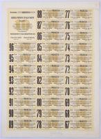 Mindszent 1942. "Mindszenti Takarékpénztár" névre szóló részvénye 100P-ről, kitöltetlen, s...