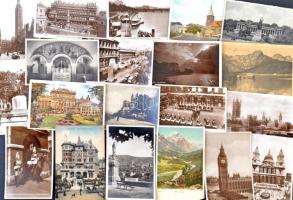 60 db RÉGI külföldi városképes lap vegyes minőségben; Sok angol, német és osztrák lap / 60 pre-1945 ...