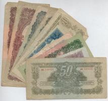 1944. 1P-100P (10x) "A Vörös Hadsereg Parancsnoksága" T:III,III-