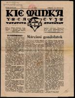 1937 KIE Munka, kiadja a debreceni Keresztyén Ifjúsági Egyesület, V. évfolyam márciusi szám
