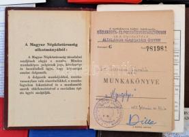 cca 1930-1960 MÁV jogtanácsos igazolványai, összesen kb. 15 db