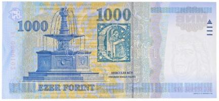 2007. 1000Ft "DC0000102" alacsony sorszám T:I
/ Hungary 2007. 1000 Forint "DC0000102...