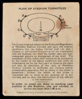 1953 Magyarország-Anglia, a legendás 6:3-as labdarúgó mérkőzés meccsfüzete, és egy belépőjegye a Wem...