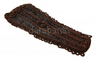 4 db régi gyöngy ruhadísz, h: 11/15/40/215 cm