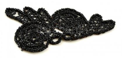 4 db régi gyöngy ruhadísz, h: 11/15/40/215 cm