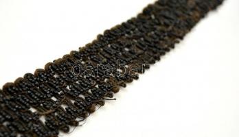 4 db régi gyöngy ruhadísz, h: 11/15/40/215 cm