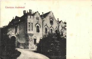 Kolta, Koltha; Kürthy kastély, Federweiss Lipót kiadása / castle (EK)