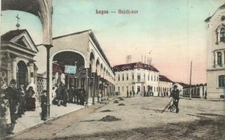 Lugos, Lugoj; Bazár sor, kiadja Nagel Sándor / street view