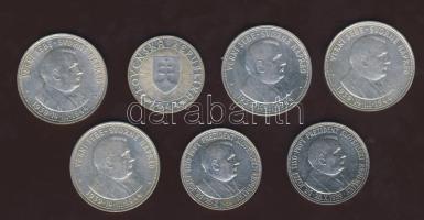 Szlovákia 1939. 20K Ag (2x) T:2  1944. 10K Ag (1x) + 50K Ag (4x) T:2,3 k-