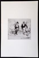 Szőnyi István mappa. 12 db rézkarc-reprodukció. Budapest, 1978, Corvina. Papírmappa, kopottas állapo...