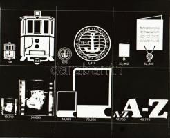 Kb. 100 db nyomdai fotónegatív, 6x9 cm