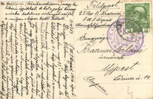 1916 "Scheibenschießen" / "Céllövés nagykaliberű ágyúkkal, ahol a golyó becsapódik ha...