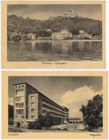 8 db MODERN magyar városképes lap / 8 modern Hungarian town-view postcards