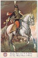 10 db egyforma, Fabriczy Kovács Mihályt, az Egyesült Államok lovasságának alapítóját ábrázoló modern képeslap