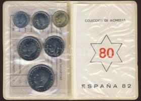 Spanyolország 1982. "Labdarugó VB" szett 6 klf db 0,50P-100P T:1