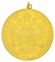 Ausztria 1915. 4 Dukát Au "Ferenc József" utánveret, füllel (br. 14,21g/0.986) T:1-,2 hull...