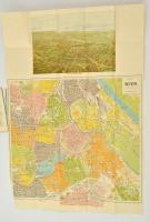 cca 1900-1910 Neuester Plan von Wien. Wien-Leipzig, A. Hartleben's Verlag, 16 p.+ 1 t. 26. kiad...