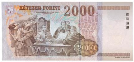 2005. 2000Ft alacsony "CB 0000055" sorszámmal T:I / Hungary 2005. 2000 Forint with low &qu...