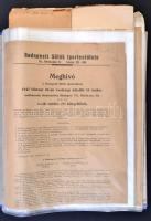 cca 1910-1940 30 darabos okmány és nyomtatvány gyűjtmény tétel, benne sok okmánybélyeges is. Gyűrűs berakóban lefűzve