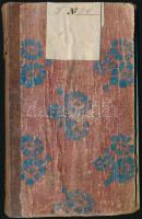 1850 Vándorló könyv vasvörösvári molnárlegény részére részére sok pecséttel, bejegyzéssel / Wander b...