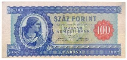 1946. 100Ft T:I- / Hungary 1946. 100 Forint C:AU  Adamo F26