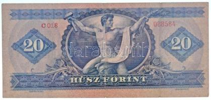 1947. 20Ft T:III / Hungary 1947. 20 Forint C:F 
Adamo F9