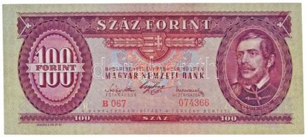 1947. 100Ft T:III szép papír / Hungary 1947. 100 Forint C:F nice paper Adamo F27