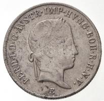 1848E 20kr Ag "V. Ferdinánd" (6,56g) T:2 kis ph. Huszár: 2084.; Unger III.: 1421.b