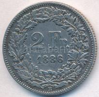 Svájc 1886B 2Fr Ag T:2-,3
Switzerland 1886B 2 Francs Ag C:VF,F