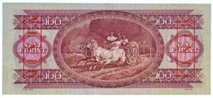 1960. 100Ft "B 267 052783" sorozat és sorszámmal illetve piros "MINTA" felülnyom...