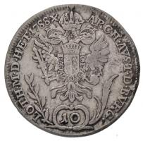 1788B 10kr Ag "II. József" (3,66g) T:2-,3 ü.
Huszár: 1887., Unger III.: 1333.a