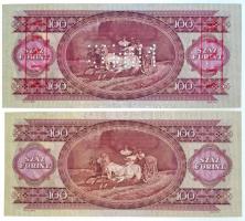 1968. 100Ft "B000 000960" sorozat és sorszámmal illetve piros "MINTA" felülnyomá...