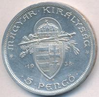 1938. 5P Ag "Szent István" T:1-,2 kis ph.
Adamo P8.1