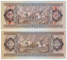 1969. 50Ft "MINTA" felülnyomással és perforációval "D000 000527" sorszámmal + 19...
